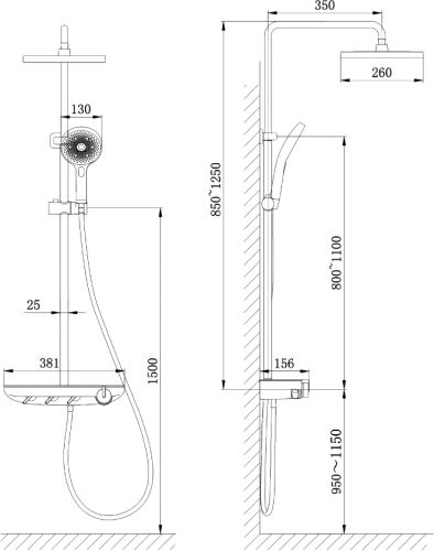 Комплект Акриловая ванна STWORKI Эстерсунд ES18075 без опоры 180x75 см + Ножки + Стойка Драммен в Екатеринбурге