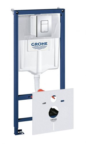 Система инстал. GROHE RAPID для подвесного унитаза (4 в1) квадратная кнопка 1,13 м.(38775001) в Екатеринбурге