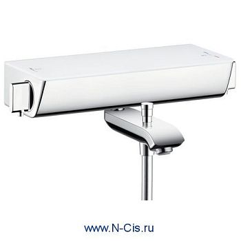 Hansgrohe 13141400 Термостат для ванны белый хром Ecostat S в Екатеринбурге